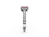 White gold Fancy Pink Emerald  Cut Diamond Pave Band with Four-Prong Setting_22