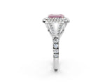 White gold Fancy Pink Emerald  Cut Double Halo Split Shank Diamond Ring with Prong Setting_51