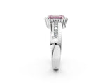 White gold Fancy Pink Emerald  Cut Halo Pave Band Four-Prong Ring_51
