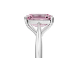White gold Fancy Pink Emerald Cut Solitaire Diamond Ring with Six-Prong Setting and Classic Band_42