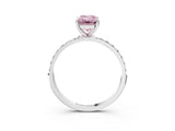 White gold Fancy Pink Emerald  Diamond Pavé Band with Six-Prong Setting_30