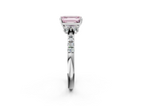 White gold Fancy Pink Emerald  Diamond Three-Stone Pave Band with Four-Prong Setting_22