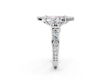 White gold Fancy Pink Emerald  Halo Diamond Engagement Ring with Split Shank and Four-Prong Setting_69