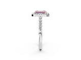 White gold Fancy Pink Emerald  Halo Diamond Pavé Solitaire Ring_53