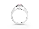 White gold Fancy Pink Emerald  Halo Pavé Diamond Engagement Ring with Bezel Setting_40