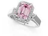 White gold Fancy Pink Emerald  Halo Pave Split Shank Prong Setting Ring_27