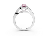 White gold Fancy Pink Emerald  Halo Split Shank Diamond Ring with Prong Setting_22
