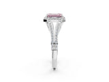White gold Fancy Pink Emerald  Halo Split Shank Pave Diamond Ring with Four-Prong Setting_51