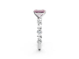 White gold Fancy Pink Emerald  Solitaire Bezel-Set Diamond Ring with Beaded Band and Four-Prong Setting_34