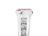 White gold Fancy Pink Emerald  Solitaire Bezel-Set Diamond Ring with Channel-Set Band_42