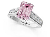 White gold Fancy Pink Emerald  Solitaire Channel-Set Diamond Engagement Ring with Four-Prong Setting_33