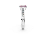 White gold Fancy Pink Emerald  Solitaire Channel-Set Diamond Engagement Ring with Four-Prong Setting_34