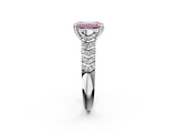 White gold Fancy Pink Emerald  Solitaire Chevron Pave Diamond Engagement Ring with Six-Prong Setting_5