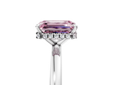 White gold Fancy Pink Emerald  Solitaire Engagement Ring with Cathedral Band and Four-Prong Setting_22