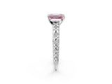White gold Fancy Pink Emerald  Solitaire Floral Milgrain Engagement Ring_50