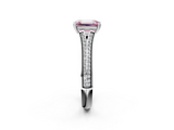 White gold Fancy Pink Emerald  Solitaire Pave Split Shank Engagement Ring with Six-Prong Setting_39