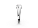 White gold Fancy Pink Emerald  Solitaire Tension Set Diamond Ring_22