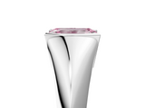 White gold Fancy Pink Emerald  Solitaire Tension Set Diamond Ring_25
