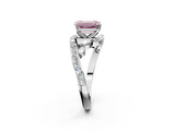 White gold Fancy Pink Emerald  Solitaire with Pavé Twist Band and Four-Prong Setting_61