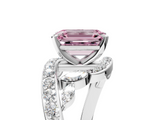 White gold Fancy Pink Emerald  Solitaire with Pavé Twist Band and Four-Prong Setting_64