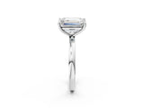 White gold Fancy Pink Emerald  and Emerald Cut Toi Moi Ring with Prong Setting_48