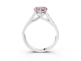 White gold Fancy Pink Heart  Brilliant Channel-Set Solitaire Ring with Four-Prong Setting_23