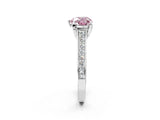 White gold Fancy Pink Heart  Brilliant Cut Diamond Engagement Ring with Pavé Band and Four-Prong Setting_51