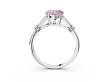 White gold Fancy Pink Heart  Brilliant Solitaire with Pave Band and Four-Prong Setting_23
