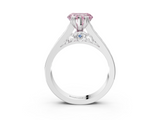 White gold Fancy Pink Heart  Cut Channel Set Solitaire Engagement Ring with Prong Setting_23