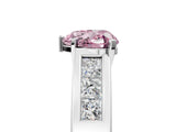 White gold Fancy Pink Heart Cut Cut Channel Set Solitaire Ring with Four-Prong Setting_17