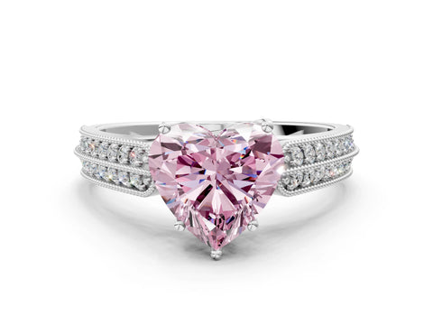 White gold Fancy Pink Heart Cut Cut Pave Split Shank Engagement Ring with Four-Prong Setting_12