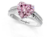 White gold Fancy Pink Heart Cut Cut Pave Split Shank Engagement Ring with Four-Prong Setting_13