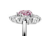 White gold Fancy Pink Heart Cut Diamond Floral Double Halo Engagement Ring with Prong Setting_41
