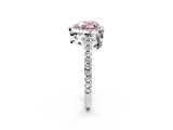 White gold Fancy Pink Heart Cut Diamond Halo Engagement Ring with Pavé Band and Prong Setting_41