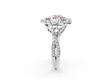 White gold Fancy Pink Heart Cut Diamond Halo Ring with Pavé Band and Four-Prong Setting_55