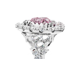 White gold Fancy Pink Heart Cut Diamond Halo Ring with Pavé Band and Four-Prong Setting_58