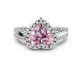White gold Fancy Pink Heart Cut Diamond Halo Split Shank Engagement Ring_51