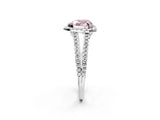 White gold Fancy Pink Heart Cut Diamond Halo Split Shank Engagement Ring_53