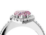 White gold Fancy Pink Heart Cut Diamond Pavé Halo Ring with Four-Prong Setting_52
