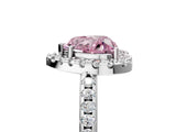 White gold Fancy Pink Heart Cut Diamond Pavé Halo Ring with Four-Prong Setting_53