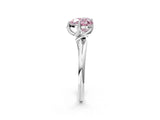 White gold Fancy Pink Heart Cut Diamond Solitaire Engagement Ring with Four-Prong Setting and Classic Band_22