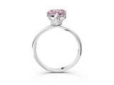 White gold Fancy Pink Heart Cut Diamond Solitaire Engagement Ring with Four-Prong Setting and Classic Band_23