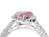 White gold Fancy Pink Heart Cut Halo Pavé Diamond Engagement Ring with Split Shank and Four-Prong Setting_19
