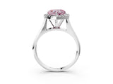 White gold Fancy Pink Heart  Cut Halo Solitaire Engagement Ring with Square Band and Four-Prong Setting_17