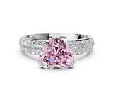 White gold Fancy Pink Heart  Cut Pave Diamond Engagement Ring with Channel Set Band and Four-Prong Setting_20