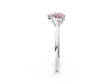 White gold Fancy Pink Heart Cut Solitaire Diamond Ring with Six-Prong Setting and Classic Band_50