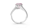 White gold Fancy Pink Heart Cut Solitaire Diamond Ring with Six-Prong Setting and Classic Band_72
