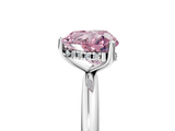 White gold Fancy Pink Heart  Cut Solitaire Engagement Ring with Four-Prong Setting and Classic Band_25