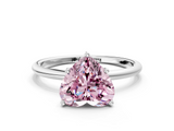 White gold Fancy Pink Heart  Cut Solitaire Engagement Ring with Thin Band and Four-Prong Setting_3