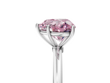 White gold Fancy Pink Heart  Cut Solitaire Engagement Ring with Thin Band and Four-Prong Setting_8